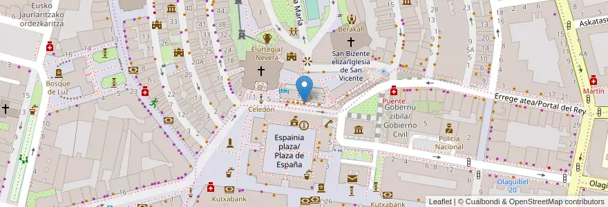 Mapa de ubicacion de La Comarca en 西班牙, 巴斯克, Araba/Álava, Gasteizko Kuadrilla/Cuadrilla De Vitoria, Vitoria-Gasteiz.