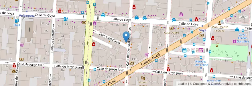 Mapa de ubicacion de La Commedia en Испания, Мадрид, Мадрид, Área Metropolitana De Madrid Y Corredor Del Henares, Мадрид.
