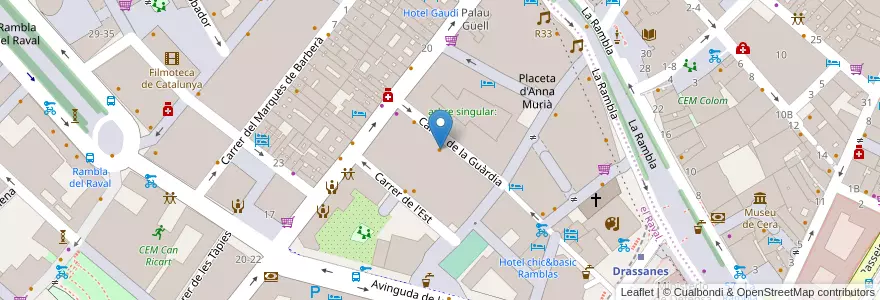 Mapa de ubicacion de La Concha en Spagna, Catalunya, Barcelona, Barcelonès, Barcelona.