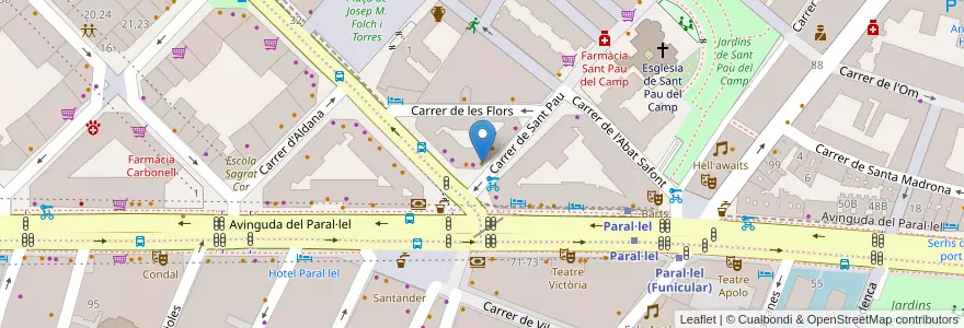 Mapa de ubicacion de La Confiteria en Spanien, Katalonien, Barcelona, Barcelonès, Barcelona.