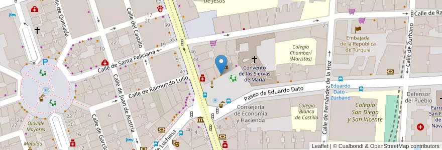 Mapa de ubicacion de La Contenta en إسبانيا, منطقة مدريد, منطقة مدريد, Área Metropolitana De Madrid Y Corredor Del Henares, مدريد.
