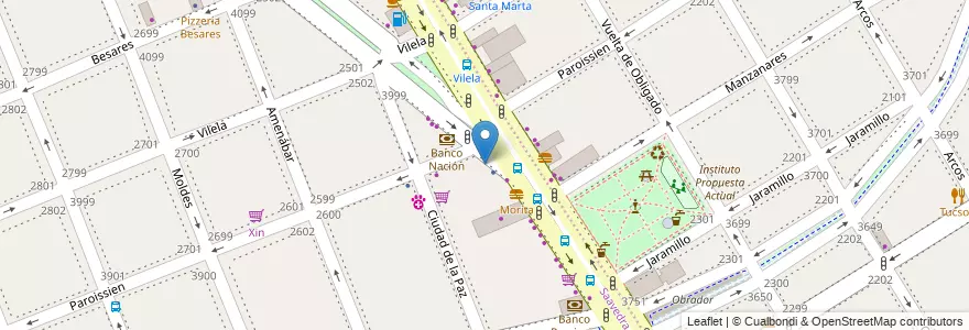 Mapa de ubicacion de La Continental, Saavedra en アルゼンチン, Ciudad Autónoma De Buenos Aires, ブエノスアイレス, Comuna 13.