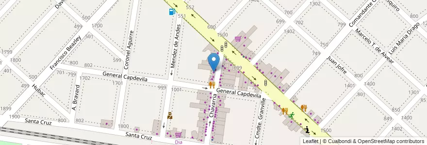 Mapa de ubicacion de La Corgabesa en アルゼンチン, ブエノスアイレス州, Partido De La Matanza, Rafael Castillo.