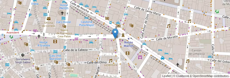 Mapa de ubicacion de La Covadonga en Испания, Мадрид, Мадрид, Área Metropolitana De Madrid Y Corredor Del Henares, Мадрид.