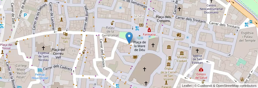 Mapa de ubicacion de La Crêpe en スペイン, バレンシア州, València / Valencia, Comarca De València, València.