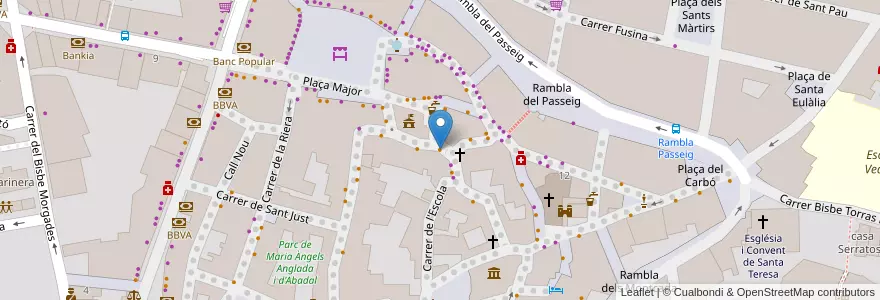 Mapa de ubicacion de la Creperia en Sepanyol, Catalunya, Barcelona, Osona, Vic.