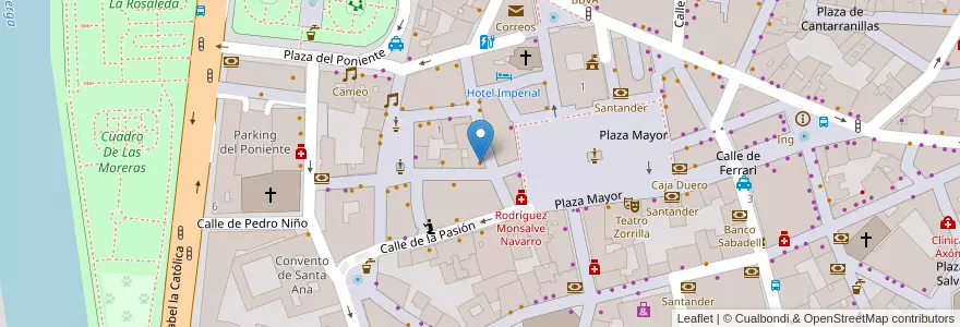 Mapa de ubicacion de La Criolla en Sepanyol, Castilla Y León, Valladolid, Valladolid.