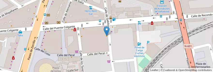 Mapa de ubicacion de La Criolla en スペイン, カスティーリャ・イ・レオン州, Valladolid, Valladolid.