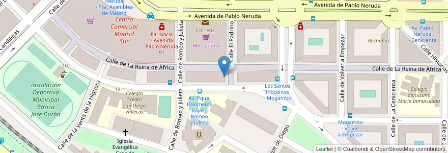 Mapa de ubicacion de La Cruz Blanca en Espanha, Comunidade De Madrid, Comunidade De Madrid, Área Metropolitana De Madrid Y Corredor Del Henares, Madrid.