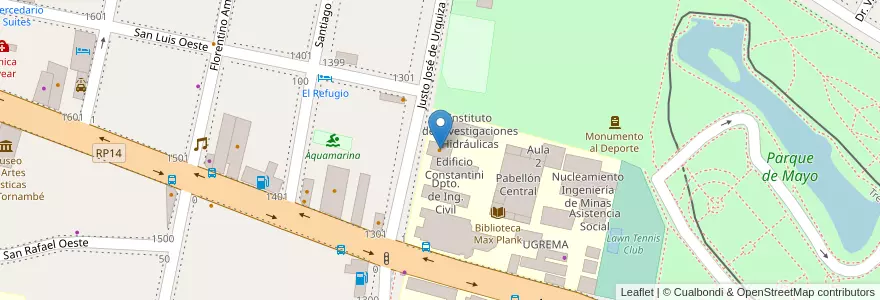 Mapa de ubicacion de La Cueva en Arjantin, San Juan, Şili, Capital.