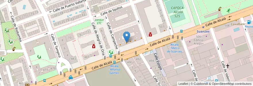 Mapa de ubicacion de La Cuina en Испания, Мадрид, Мадрид, Área Metropolitana De Madrid Y Corredor Del Henares, Мадрид.