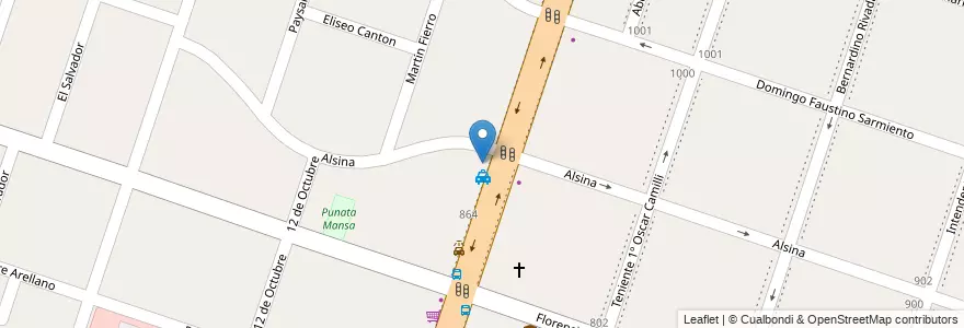 Mapa de ubicacion de La Curva en Arjantin, Buenos Aires, Partido De Moreno, Moreno.