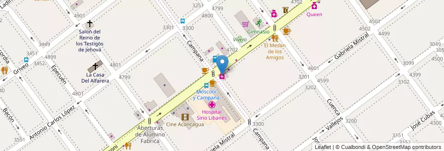 Mapa de ubicacion de La Elena, Villa Pueyrredon en Argentina, Autonomous City Of Buenos Aires, Comuna 12, Autonomous City Of Buenos Aires, Comuna 11.
