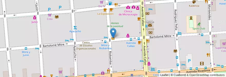 Mapa de ubicacion de La empanaderia, Balvanera en 아르헨티나, Ciudad Autónoma De Buenos Aires, Comuna 3, 부에노스아이레스.