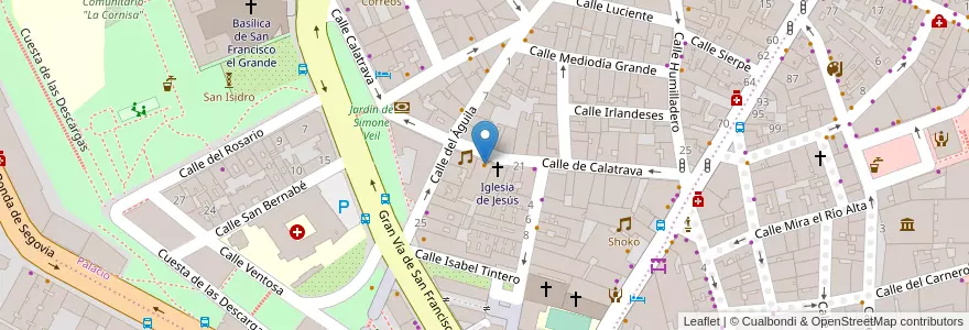 Mapa de ubicacion de La Encantada en 스페인, Comunidad De Madrid, Comunidad De Madrid, Área Metropolitana De Madrid Y Corredor Del Henares, 마드리드.