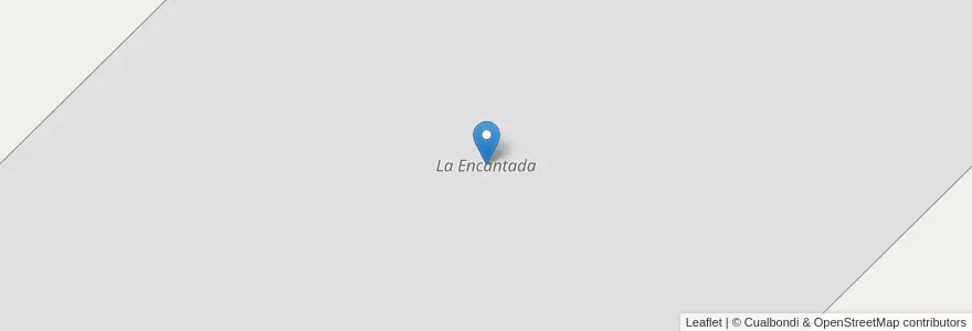 Mapa de ubicacion de La Encantada en Argentina, Río Negro, Departamento Adolfo Alsina, Viedma.