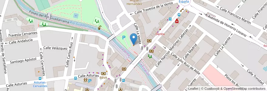 Mapa de ubicacion de La Escala en Испания, Мадрид, Мадрид, Cuenca Del Guadarrama, Collado Villalba.