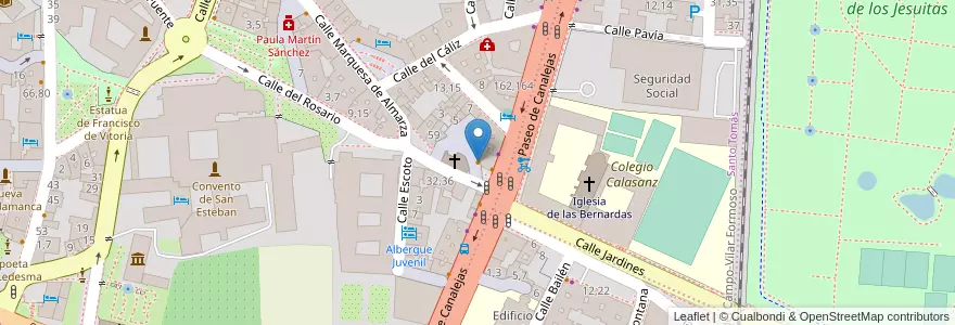 Mapa de ubicacion de La Escapada en Spanien, Kastilien Und León, Salamanca, Campo De Salamanca, Salamanca.