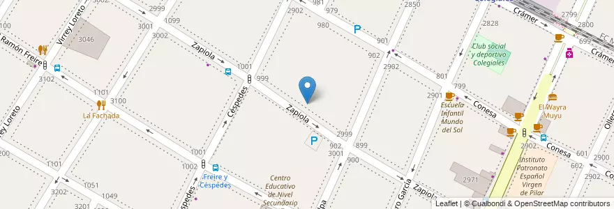 Mapa de ubicacion de La Escuela del Arbol, Colegiales en Argentina, Ciudad Autónoma De Buenos Aires, Buenos Aires, Comuna 13.