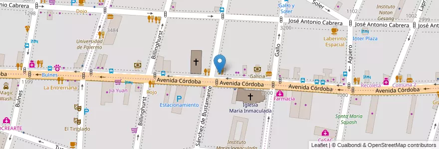 Mapa de ubicacion de La Esmeralda, Recoleta en آرژانتین, Ciudad Autónoma De Buenos Aires, Comuna 2, Buenos Aires.