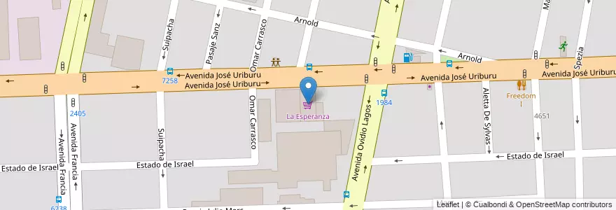 Mapa de ubicacion de La Esperanza en アルゼンチン, サンタフェ州, Departamento Rosario, Municipio De Rosario, ロサリオ.