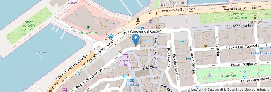 Mapa de ubicacion de La Espuela en Spanien, Vigo.