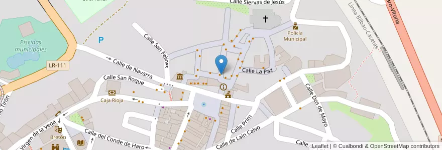Mapa de ubicacion de La Esquina en Испания, Риоха, Риоха, Haro.