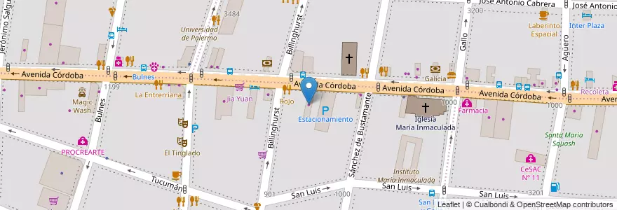 Mapa de ubicacion de La esquina del Neumático, Almagro en Argentine, Ciudad Autónoma De Buenos Aires, Buenos Aires.