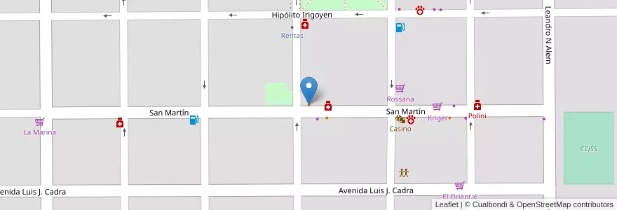Mapa de ubicacion de La Esquina del Sabor en Аргентина, Чако, Departamento Fray Justo Santa María De Oro, Municipio De Santa Sylvina, Santa Sylvina.