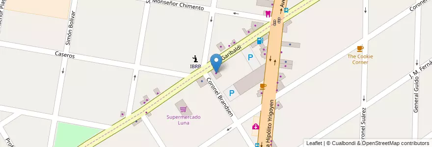 Mapa de ubicacion de La Esquina del Techado en Аргентина, Буэнос-Айрес, Partido De Lomas De Zamora, Temperley.