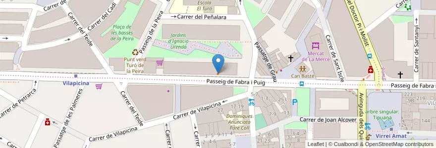 Mapa de ubicacion de La Esquinica en Espanha, Catalunha, Barcelona, Barcelonès, Barcelona.