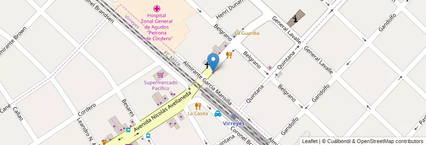 Mapa de ubicacion de La Estación en Argentina, Buenos Aires, Partido De San Fernando, Victoria.