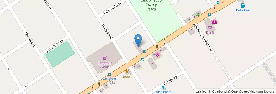 Mapa de ubicacion de La Estancia en Arjantin, Buenos Aires, Partido De Tigre, Don Torcuato.