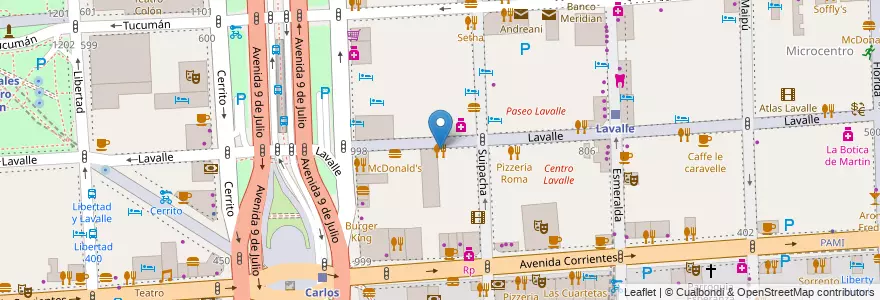 Mapa de ubicacion de La estancia, San Nicolas en الأرجنتين, Ciudad Autónoma De Buenos Aires, Comuna 1, Buenos Aires.