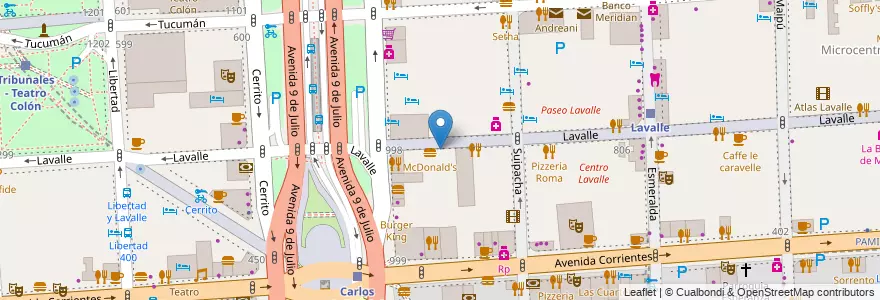Mapa de ubicacion de la Estancia, San Nicolas en آرژانتین, Ciudad Autónoma De Buenos Aires, Comuna 1, Buenos Aires.