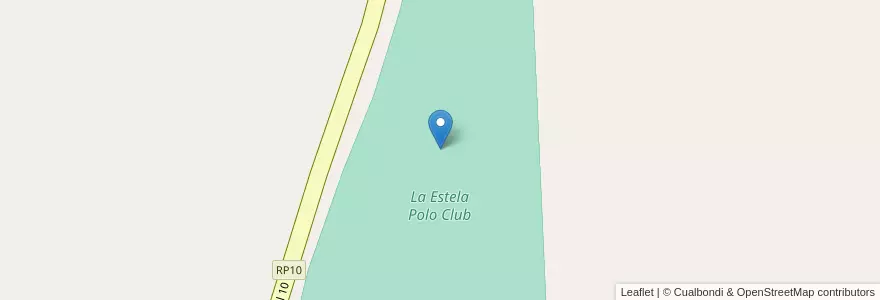 Mapa de ubicacion de La Estela Polo Club en Argentinien, Santa Fe, Departamento Las Colonias, Municipio De Santa Clara De Buena Vista.