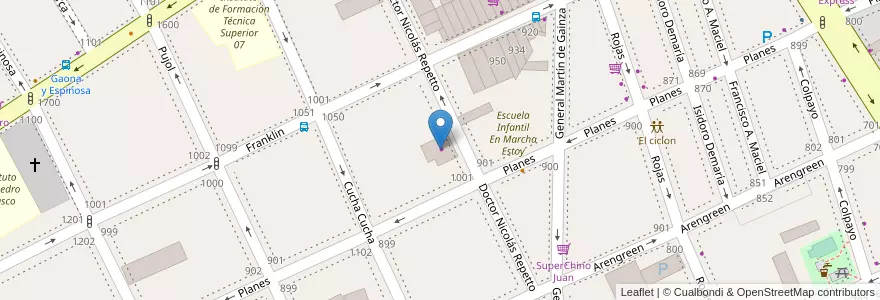 Mapa de ubicacion de La Estrella de Galicia, Caballito en Argentina, Ciudad Autónoma De Buenos Aires, Buenos Aires, Comuna 6.
