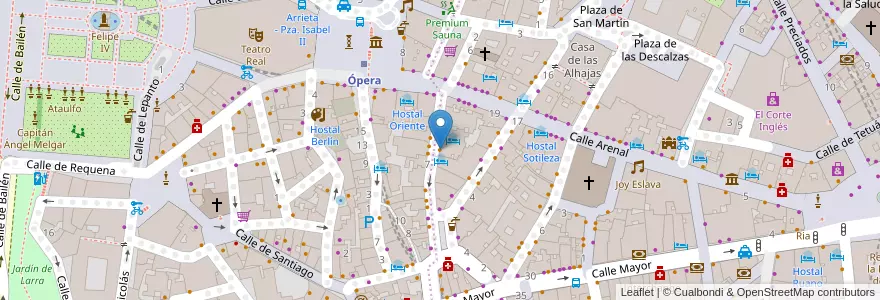 Mapa de ubicacion de La Excéntrica en إسبانيا, منطقة مدريد, منطقة مدريد, Área Metropolitana De Madrid Y Corredor Del Henares, مدريد.