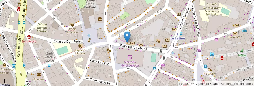Mapa de ubicacion de La extremeña en Испания, Мадрид, Мадрид, Área Metropolitana De Madrid Y Corredor Del Henares, Мадрид.
