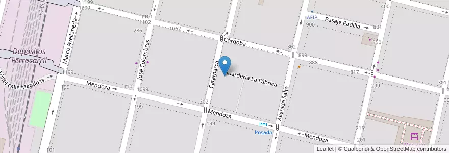 Mapa de ubicacion de La Fábrica en Argentina, Tucumán, San Miguel De Tucumán, Departamento Capital, San Miguel De Tucumán.