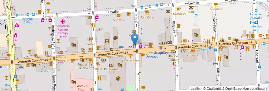 Mapa de ubicacion de La Faina, San Nicolas en Аргентина, Буэнос-Айрес, Comuna 1, Буэнос-Айрес.