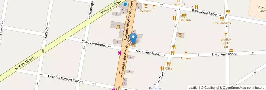 Mapa de ubicacion de La Familia en Arjantin, Buenos Aires, Partido De Lomas De Zamora, Lomas De Zamora.