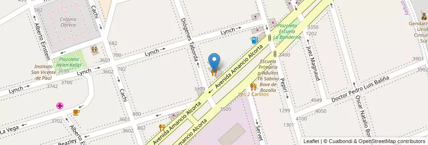 Mapa de ubicacion de La Familia, Nueva Pompeya en Argentine, Ciudad Autónoma De Buenos Aires, Comuna 4, Buenos Aires.