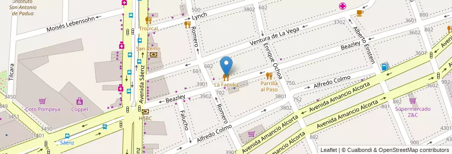 Mapa de ubicacion de La Familia, Nueva Pompeya en Argentina, Autonomous City Of Buenos Aires, Comuna 4, Autonomous City Of Buenos Aires.