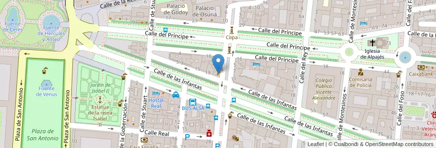 Mapa de ubicacion de La Farnesina en Испания, Мадрид, Мадрид, Las Vegas, Aranjuez.