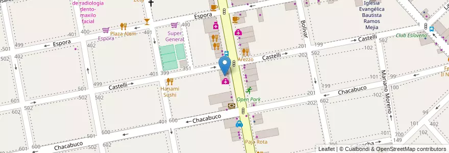 Mapa de ubicacion de La Farola Express en Аргентина, Буэнос-Айрес, Partido De La Matanza, Ramos Mejía.