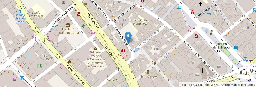 Mapa de ubicacion de La Ferreria en Испания, Каталония, Барселона, Барселонес, Барселона.