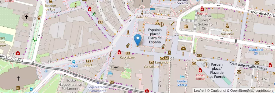 Mapa de ubicacion de La Ferreteria en Spagna, Euskadi, Araba/Álava, Gasteizko Kuadrilla/Cuadrilla De Vitoria, Vitoria-Gasteiz.