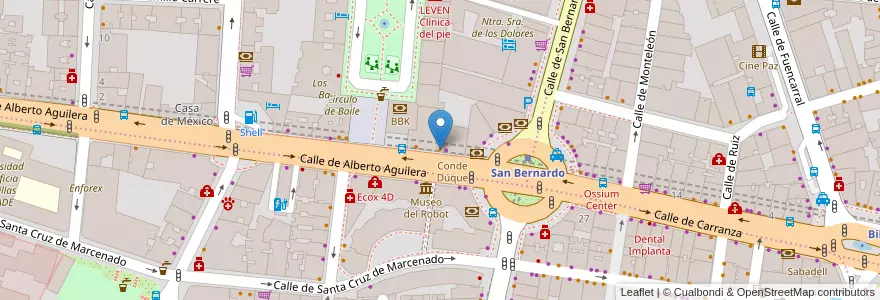 Mapa de ubicacion de La Flor en إسبانيا, منطقة مدريد, منطقة مدريد, Área Metropolitana De Madrid Y Corredor Del Henares, مدريد.