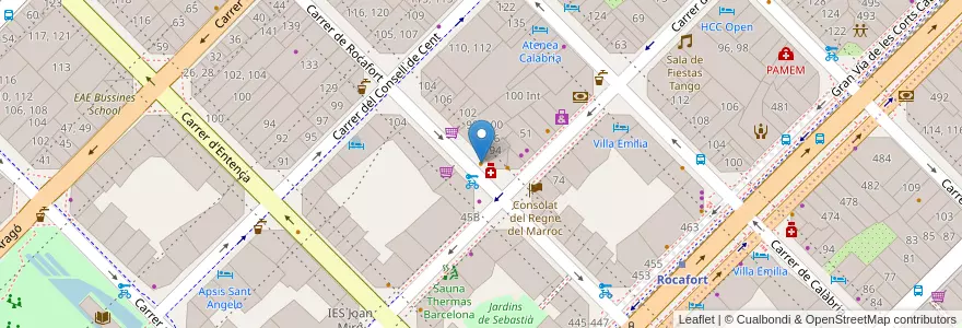 Mapa de ubicacion de La font de l'art en Espanha, Catalunha, Barcelona, Barcelonès, Barcelona.